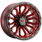 4-NEW 17" Vision 405 Korupt Wheels 17X9 8X6.5/8X165.1 Red Black Rims 125.2. Price: $1297.92.