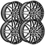 (set Of 4) Drw D17 17X7 4X108/4X4.5" +40MM Black/machined Wheels Rims 17" Inch New. Price: $697.96.