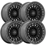 (set Of 4) Rhino BR014 Sahara 17X9 5X5" +0MM Black/gunmetal Wheels Rims New. Price: $1452.00.