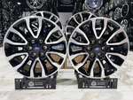 (set Of 4) 20X9 6X135 +30MM Black/machined Wheels Rims Ford F150 New. Price: $1395.00.