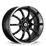 (1) 17X7 +40 Konig Lightning 5X100,5X114.3 Black/machine Lip Wheel New. Price: $218.01.