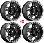 18 Fuel Anza Wheels Rims Matte Black W/ Anthracite Ring Fits Trd Toyota Used. Price: $1349.00.
