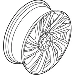 Genuine Bmw Alloy Rim Forged Right 36-11-6-862-895 New. Price: $910.98.