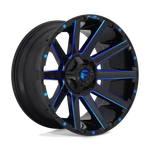 20X9 Fuel D644 Contra Gloss Black Blue Tinted Wheel 5X4.5/5X5 (1MM) New. Price: $369.75.