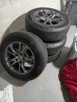 Set Performance Replicas PR137 17X8 5X5 Silver Gray Wheels 17" 34MM Rims Used. Price: $450.00.