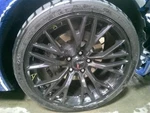 Wheel Rear 20X12 10 Y Spoke Black Opt Q6U Fits 15-19 Corvette 224347 Used. Price: $800.00.