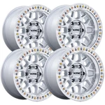 (set Of 4) Kmc KM549 Grs 17X9 6X5.5" +0MM Silver Wheels Rims 17" Inch New. Price: $1780.00.
