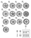 Genuine Mopar Steel Wheel 4755304AA New. Price: $227.43.