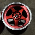 Used 16X8 Vors SP1 4X100/4X114.3 20 73.1 Red WHEEL(1). Price: $70.00.