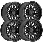 (set 4) Fittipaldi Off-road FT113SB 17X8.5 5X5" -6MM Satin Black Wheels Rims New. Price: $944.00.