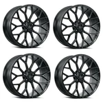 Set 4 20" Dolce Performance Pista 20X8.5 5X112 35MM Wheels Gloss Black Rims New. Price: $1440.00.
