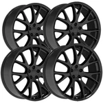 (set Of 4) Replica FR70 Hellcat 22X10 6X5.5" +25.4MM Gloss Black Wheels Rims New. Price: $1360.96.