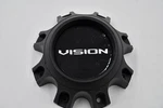 Vision SE7EN 417 Creep Satin Black Lug Wheel Center Cap C416SB-8V W/screws New. Price: $40.00.