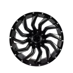 22 12 Gloss Black Milling Wheels Rim 5X135 / 5X139.7 Et -44 Cb 110 New. Price: $218.43.