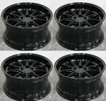 18X8.5 Gloss Black Wheels Aodhan DS07 DS7 5X114.3 +35 Rims 18" Set New. Price: $999.00.