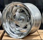 17X11 Tribal Classic Machine Finish Ford F100 F150 W/ Cap 5X139 5X5.5 Pattern New. Price: $2300.00.