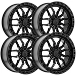 (set Of 4) Arena A109 Hustle 20X9 6X135 +20MM Double Black Wheels Rims 20" Inch New. Price: $1800.00.