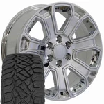 Oe Wheels CV93 20X8.5 Chrome & 275/55R20 R/t Tires Set 6X139.7 31ET New. Price: $2201.00.