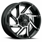 17" Vision 422 Prowler Gloss Black Machined Face 17X9 Wheel 6X5.5 (6X139.7) -12M New. Price: $219.65.