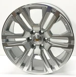 22" Silver Machined 5917 Replica Wheels Fits 2021 Chevy Tahoe Ltz Rst 6X5.5 +28 New. Price: $1199.99.