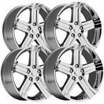 (set Of 4) Factory Reproductions FR69 Rt 24X10 5X5.5" +25MM Chrome Wheels Rims New. Price: $2440.00.