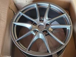 New 20" Porsche 991.1 Front Bbs Oem Factory Carrera Wheel Platinum Satin Matt. Price: $890.00.