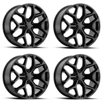 Set Performance Replicas PR176 24X10 6X5.5 Gloss Black Wheels 24" 24MM Rims New. Price: $1900.00.