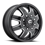17X6.5 Fuel D538 Maverick Dually Front Black & Milled Wheel 8X210 (116MM) New. Price: $330.00.
