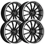 (set Of 4) Modern Luxury MLF15 20X8.5 5X4.5" +35MM Gloss Black/ssl Wheels Rims New. Price: $1720.00.