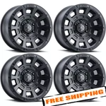 Icon Alloys 2817858347SB Set Of 17X8.5 6X5.5 106.1MM Thrust Satin Black Wheels New. Price: $1211.88.