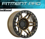 Method Race 106 Beadlock Wheel 17X9 (-44, 6X139.7, 108) Bronze Single Rim New. Price: $587.00.