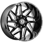 Vision 361 Spyder 24X12 8X6.5" -51MM Black/milled Wheel Rim 24" Inch New. Price: $627.90.