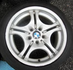 17" 2001 02 03 04 05 06 (rear Only) Bmw 323I 325I 330I Double Spoke Wheel Rim Used. Price: $119.95.