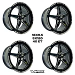 Vms Racing 5X120 Star Drag Wheels Race Track Rims Set 18X9.5 40 6.75 Bs New. Price: $1195.00.