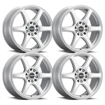 (SET-4) Raceline Matrix Silver 15X7 5X110/5X115 +40MM Wheels Rims Inch New. Price: $600.00.
