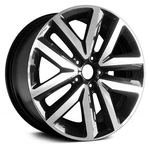For Volkswagen Jetta 12-13 Alloy Factory Wheel Double 5-SPOKE Machined & Gloss Used. Price: $294.45.