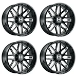 Set 4 20" Hostile H120 Vulcan Blade Cut 20X10 8X170 -19MM Wheels Lifted Rims New. Price: $2036.00.