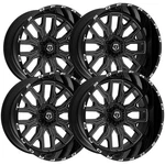 (set Of 4) Tis 560BM 20X10 6X135/6X5.5" -25MM Black/milled Wheels Rims 20" Inch New. Price: $1912.00.