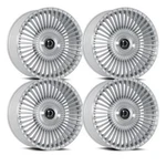 (SET-4) Dolce Trento 22X9.5 Blank 35MM Silver Brushed Wheels Rims Inch New. Price: $2268.00.