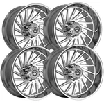 (set Of 4) Artem A205 Curvus Flow Formed 24X12 6X5.5" -44MM Chrome Wheels Rims New. Price: $2996.00.