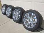 2018-2019 Jeep Grand Cherokee Dodge Durango Polished Wheels Tires Oem Rims 20" Used. Price: $2000.00.