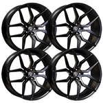 (SET-4) Marquee M1000W 22X9 5X114.3/5X4.5 Satin Black 33MM Wheels Rims Inch New. Price: $1591.20.