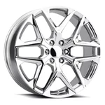 (4) New 24" Snowflake Wheels Chrome Ssw Style Rims Yukon Sierra Tahoe Silverado. Price: $1879.99.