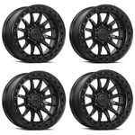 Set 4 20" Lock Offroad Trail Matte Black Gloss Ring 20X10 8X6.5 18MM Rims New. Price: $1692.00.