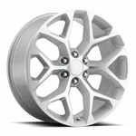 Factory Reproductions Fr 59 Chevy Snowflake 20X9 6X139.7 ET27 Slvr/mach (qty 1) New. Price: $245.00.