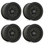 Set Black Rhino Barricade 17X8.5 5X5 Green Rock Guard Wheels 17" -34MM New. Price: $2000.00.