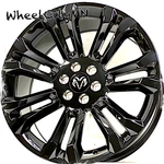 22" Gloss Black 5666 Oe Replica Wheels Fits 2019 2026 Ram 1500 6X5.5 +24 New. Price: $1199.99.