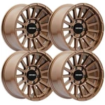 (SET-4) Mayhem Granite 17X9 6X135 0MM Satin Bronze Wheels Rims Inch New. Price: $799.01.