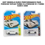 Hot Wheels Euro Perfomance Pair Porsche Taycan Turbo & 911 New. Price: $12.99.