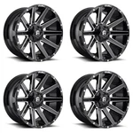Set 4 20" Fuel D615 Contra 20X10 8X6.5 -18MM Wheels Gloss Black Milled Rims New. Price: $2100.00.